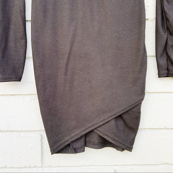 NWT Boohoo Long Sleeve Little Black Mini Dress - Picture 4 of 11